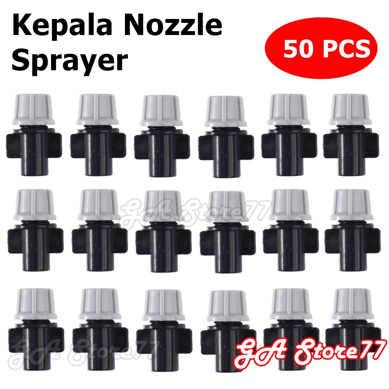 50pcs Kepala Nozzle Sprayer Kabut Untuk Sistem Irigasi Pertanian Hujan Buatan Sistem Pendingin Kanda