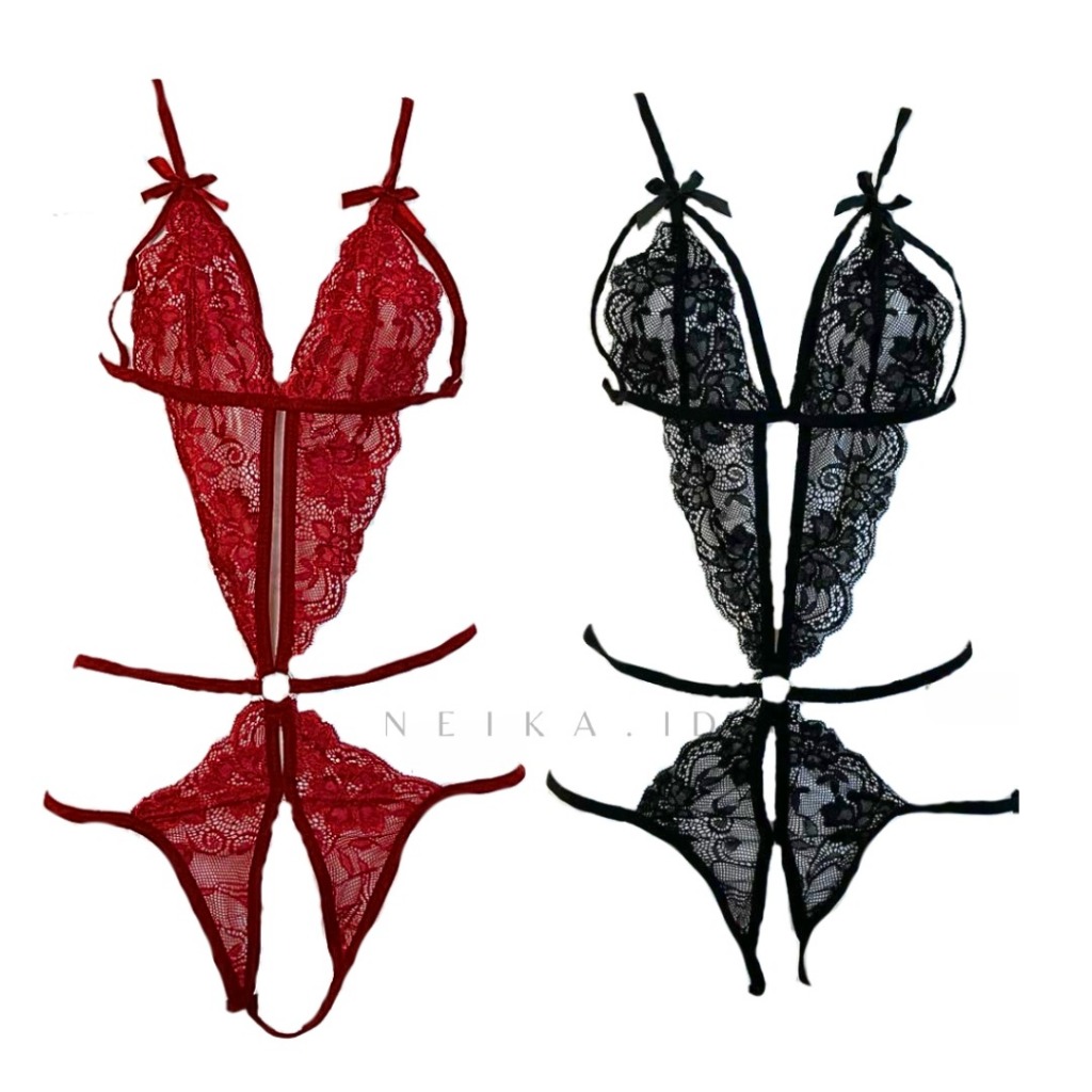 IRENE BODYSUIT LINGERIE TRANSPARAN BAJU TIDUR SEXY XS - XL by NEIKA