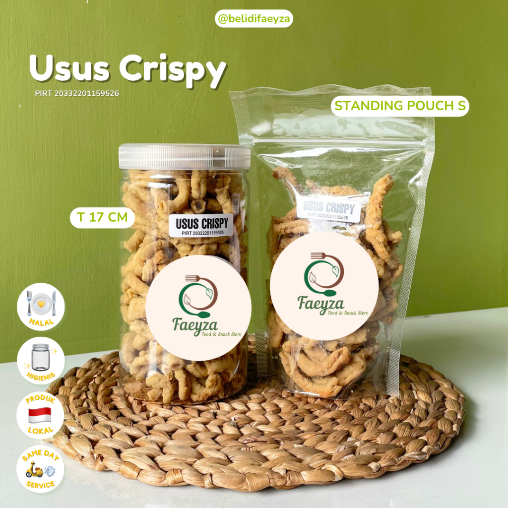 

[READY] Usus Goreng Crispy Original - Lauk Kering Gurih Pedas Awet Hampers Khas Jogja Jawa Tengah