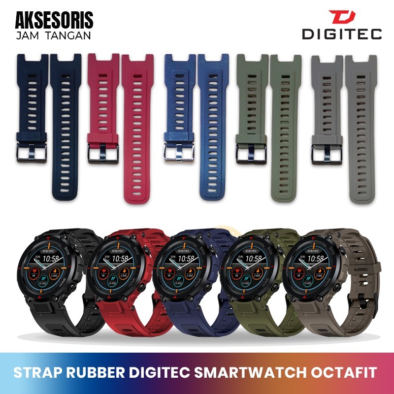 Strap Digitec Smartwatch Octafit Tali Jam Tangan Digitec Original