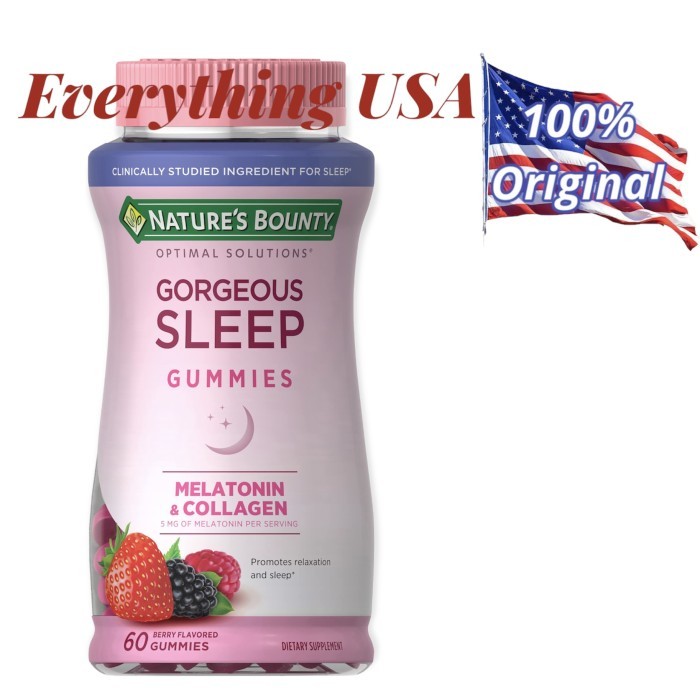 Nature's Bounty Gorgeous Sleep with Melatonin and Collagen - 60 Gummies