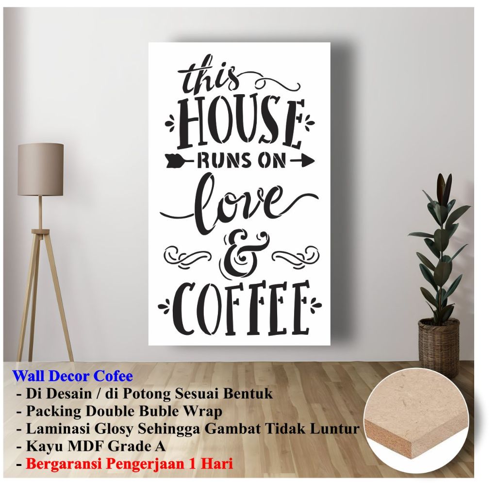 Hiasan Dinding Tulisan / Dekorasi Dinding Menarik Untuk Di Cafe