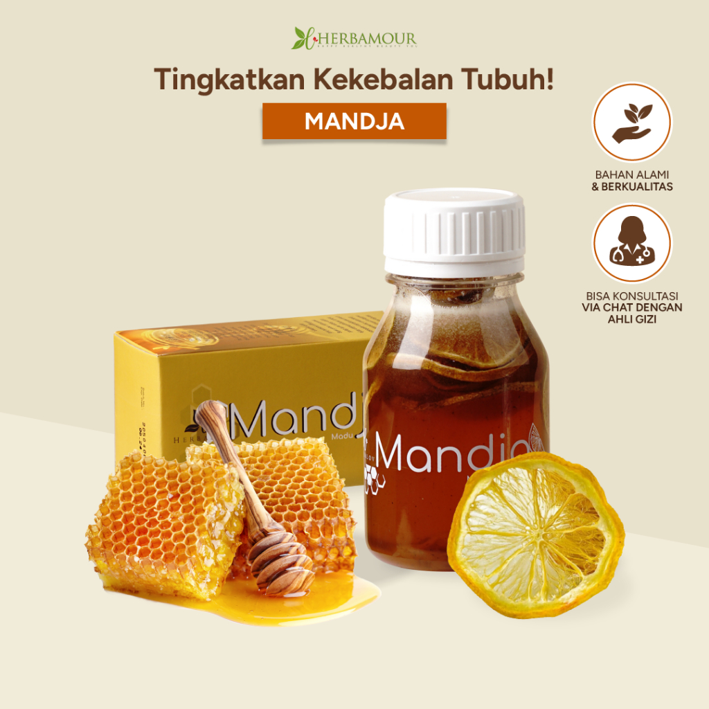 

Mandja Minuman Madu Lemon Mood Booster Meningkatkan Kekebalan Tubuh By Herbamour