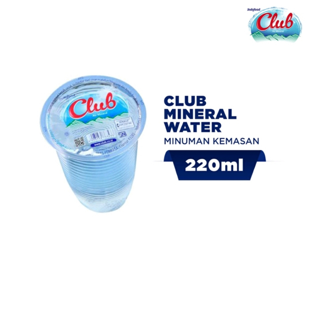 

Club Air MIneral Gelas 220ml (isi 48 Cup)