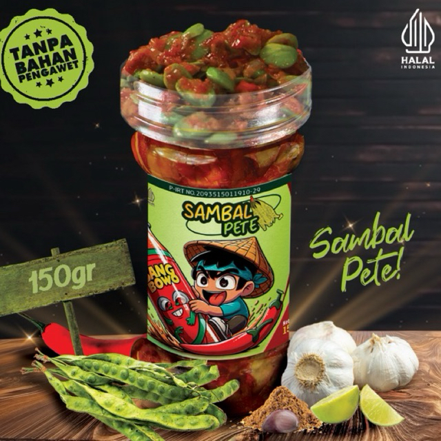 

Sambal Pete Bang Bowo 150gram