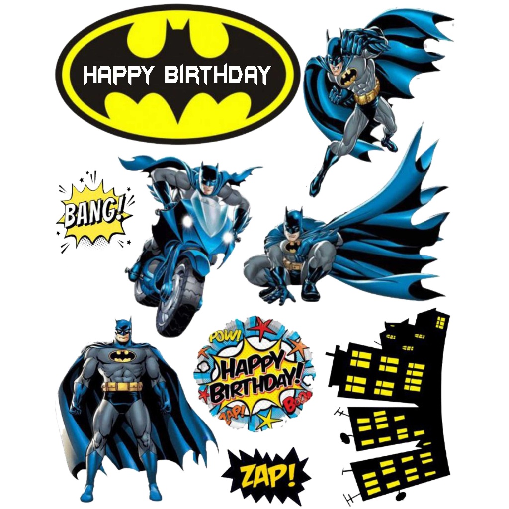 

TOPPER CAKE TOPPER ULANG TAHUN / HIASAN KUE BATMAN