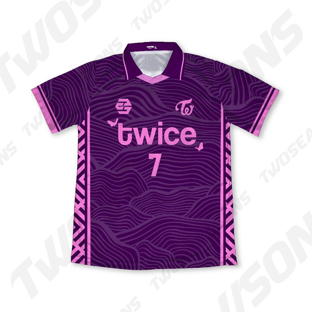 Baju Kaos Tshirt Jersey Vintage Kpop Edition Twice Once Aesthetic Art 4 Full Printing