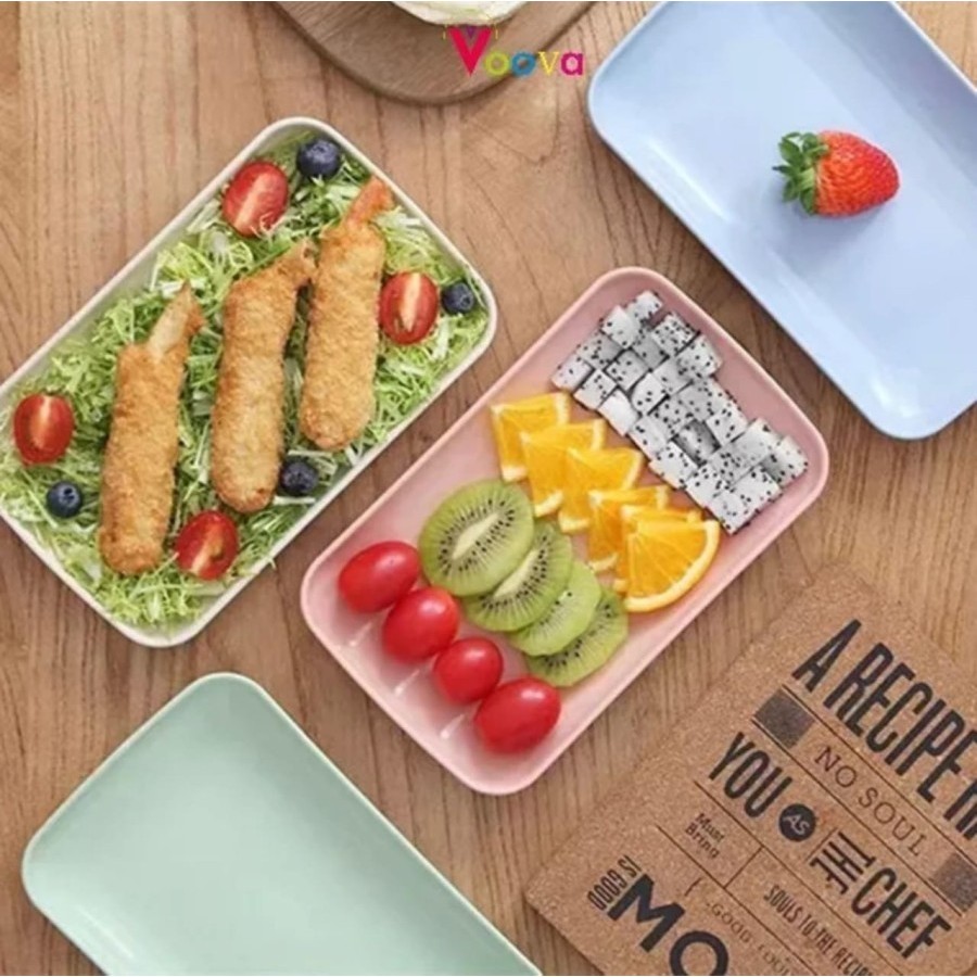 Piring Persegi Panjang 22cm - Piring Saji Persegi