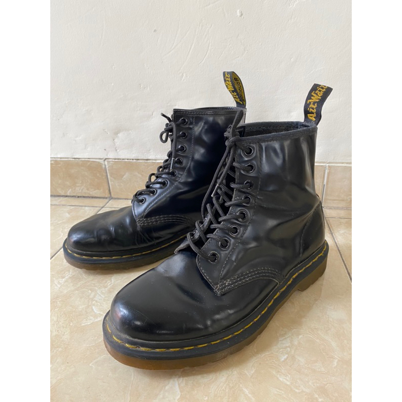 SEPATU DOCMART DR. MARTENS 1460 ORIGINAL 100%, BLACK SMOOTH, SECOND HAND, SIZE 41, 26cm