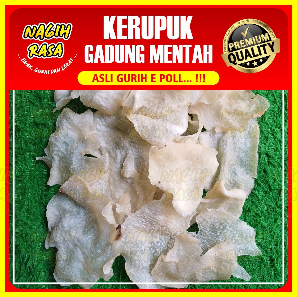 

Kerupuk gadung mentah asli khas super renyah