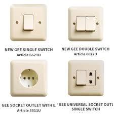 Broco New Gee Seris IB/ Saklar Engkel IB/Seri IB/Stop Kontak IB Cream
