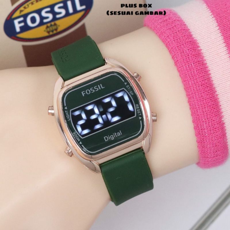jam tangan wanita pria LED digital anti air