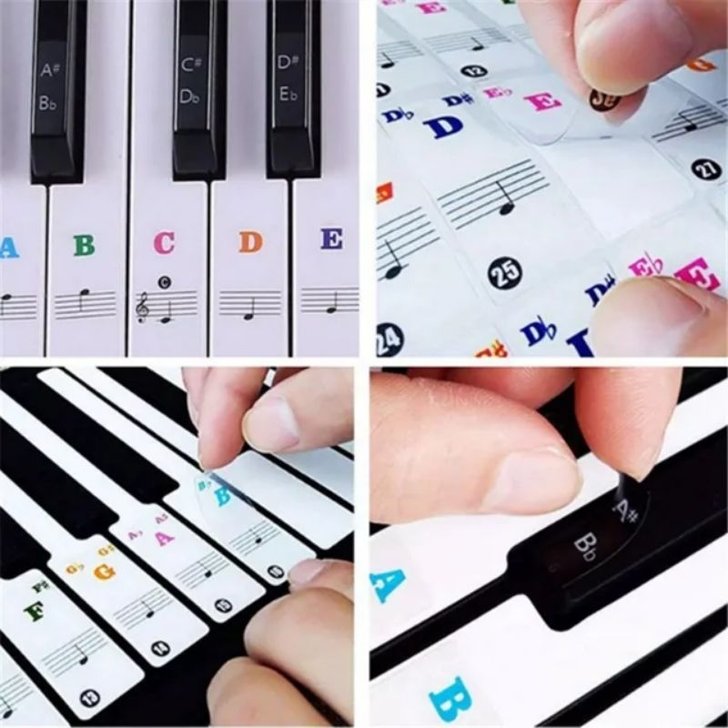 Stiker Tuts Piano Keyboard / Label Penanda Tuts Keyboard