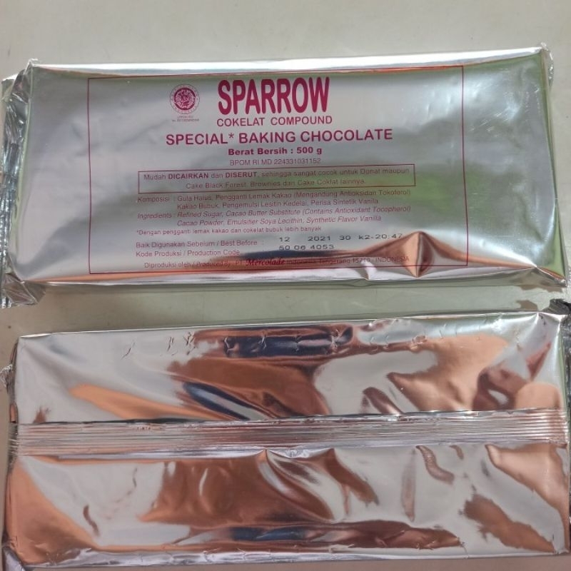 

coklat batangan 500 gram sparrow