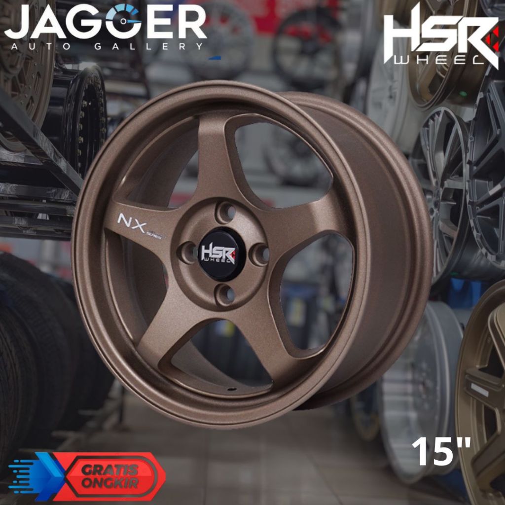 velg terbaru ring 15 mobil brio, yaris, agya, sigra HSR KAILOLO