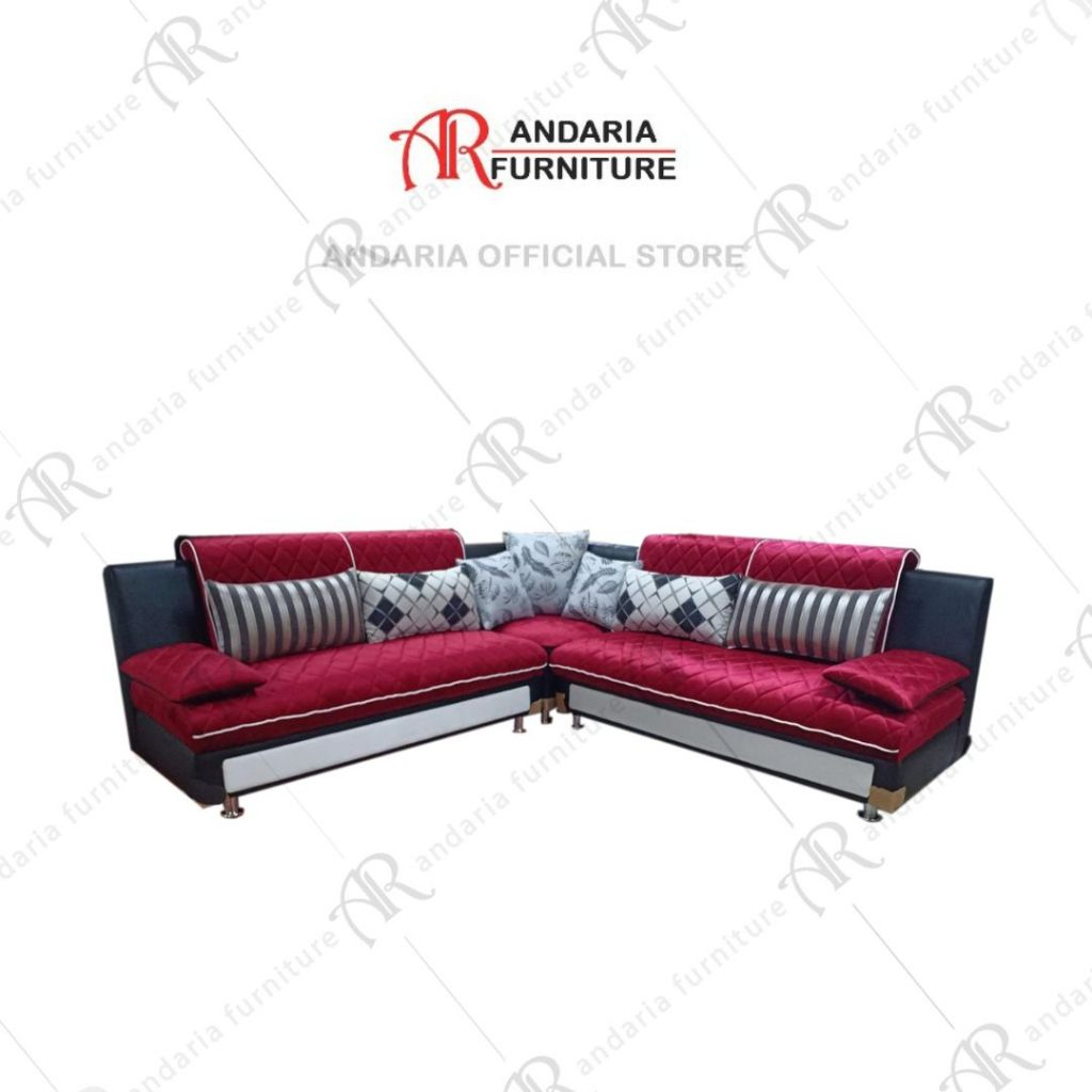 Sofa Bed Minimalis | Sofa Bed Ruang Tamu | Sofa Sudut L Cassano