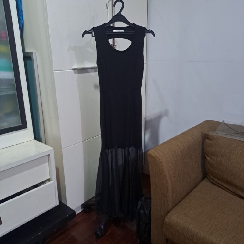 Black Party Evening Dress / Baju Terusan Dress Pesta