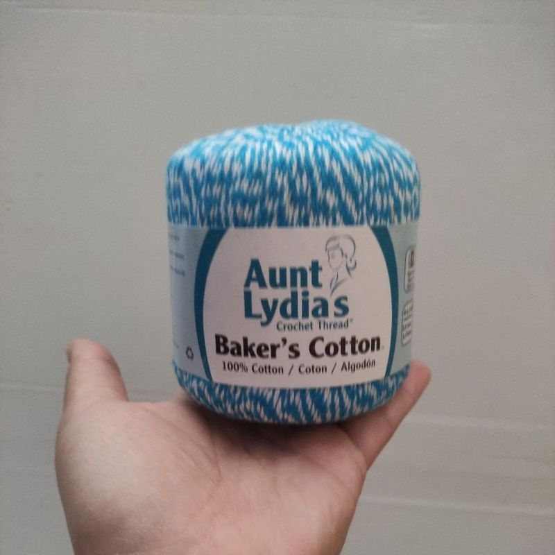 Benang Rajut Aunt Lydia Baker's Cotton Turquoise