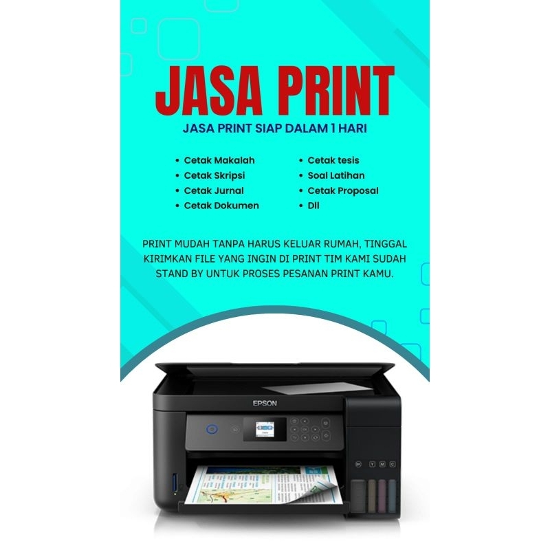 

JASA PRINT CEPAT kertas A4 F4 Hitam putih / full warna