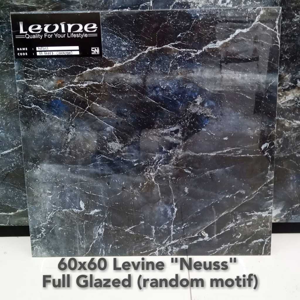Granit Glazed Hitam Neuss 60x60 Kilat