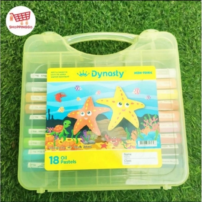 

CRAYON OIL PASTEL DYNASTY - Krayon Warna Lukis Gambar isi set 18 pcs