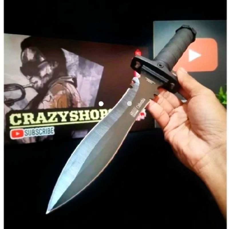 BERKUALITAS pisau survival 2338A / Survival Kit / Pisau camping / Pisau Survival