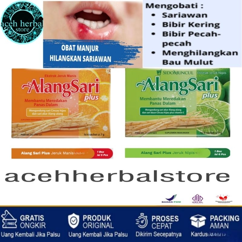 

Alangsari Plus Jeruk Nipis /Jeruk Mnis (5 Sachet)-Membantu Meredakan Panas Dalam dan seriawan, bibir Pecah pecah