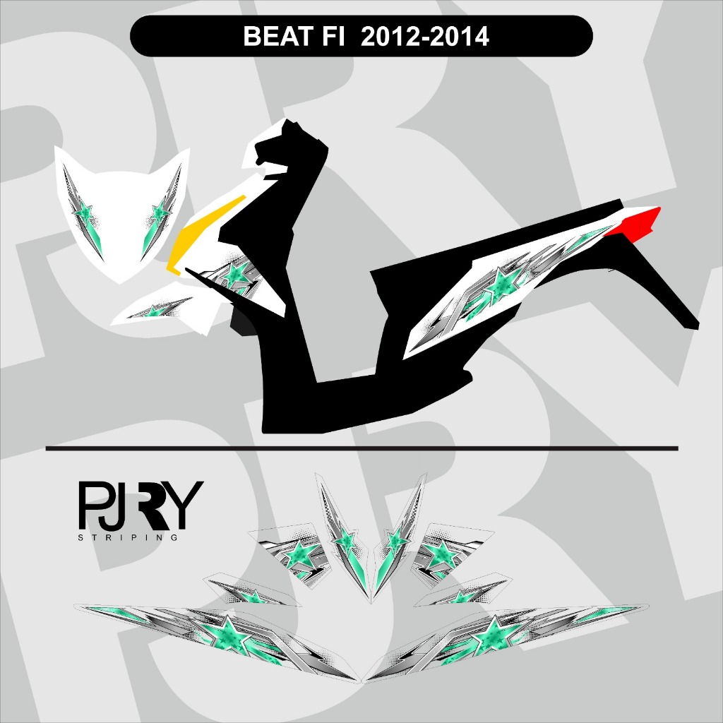 STRIPING TRANSPARAN BEAT FI 2014 STAR OUT