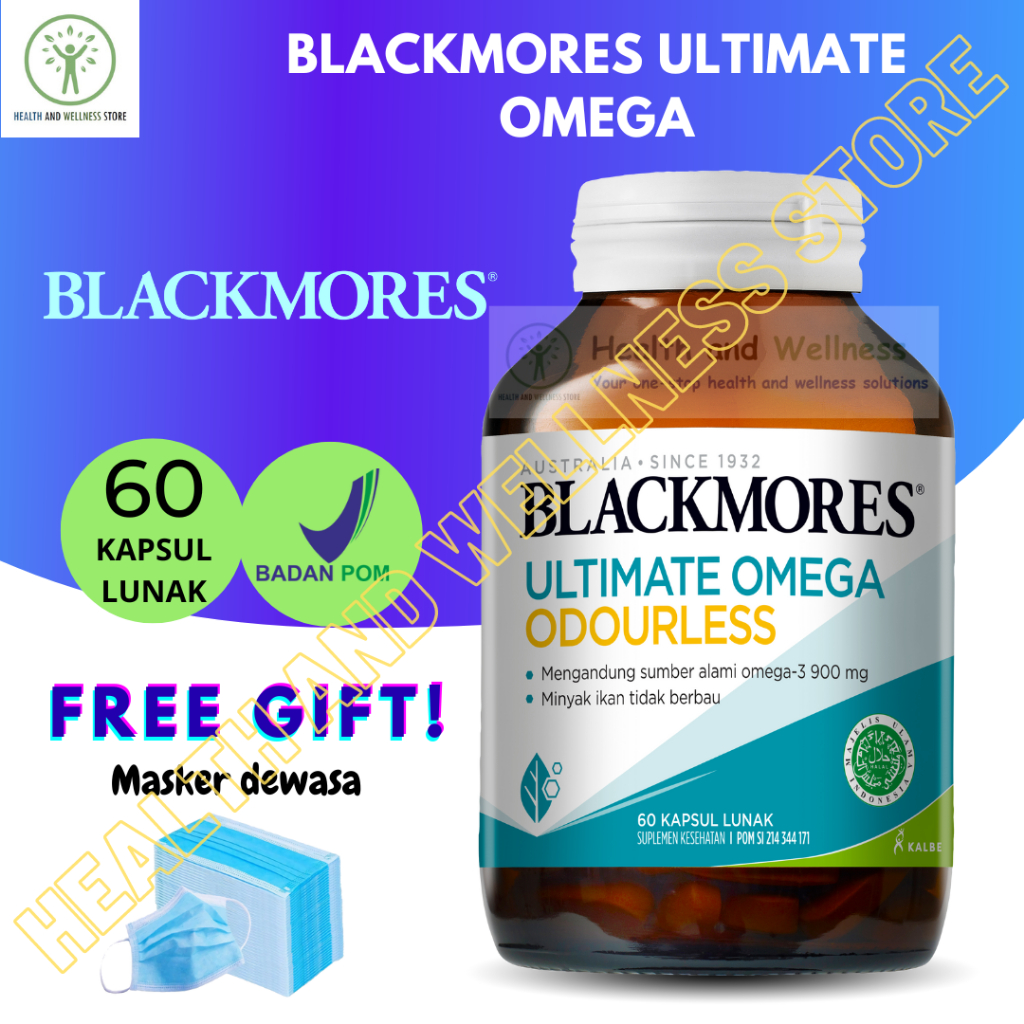 Blackmores Ultimate Omega 60 Kapsul Minyak Ikan Omega 1500 Mg Omega 3