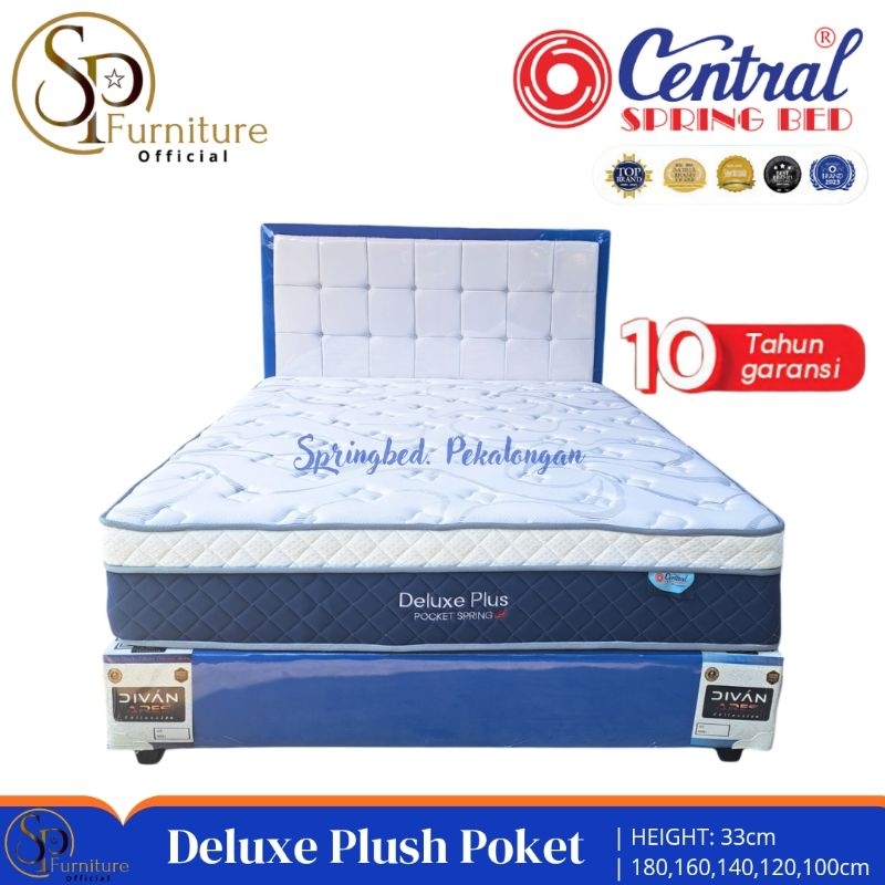 Springbed Central Deluxe Plus Poket / Kasur Central Deluxe Termurah Pekalongan Pemalang Brebes