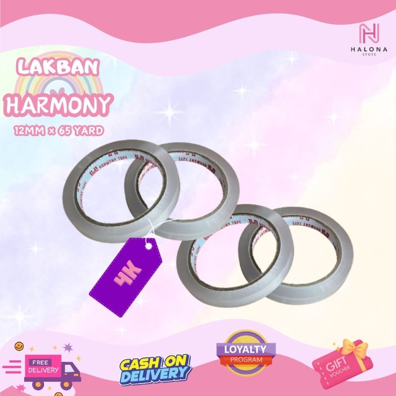 

Isolasi Harmony Transparan / Bening Ukuran 12mm × 65Yard