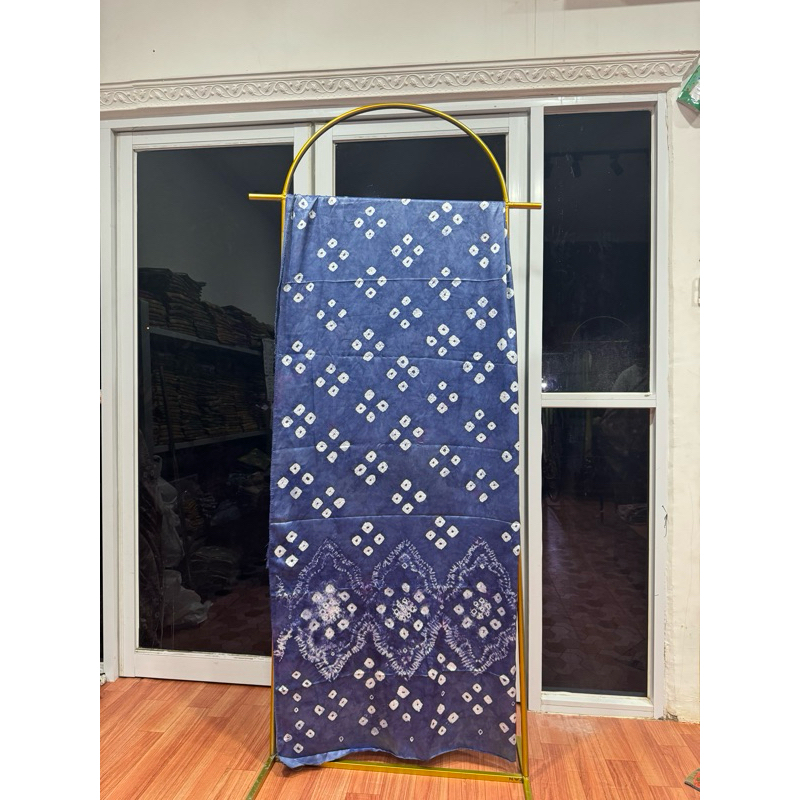 bahan kain jumputan velvet silk