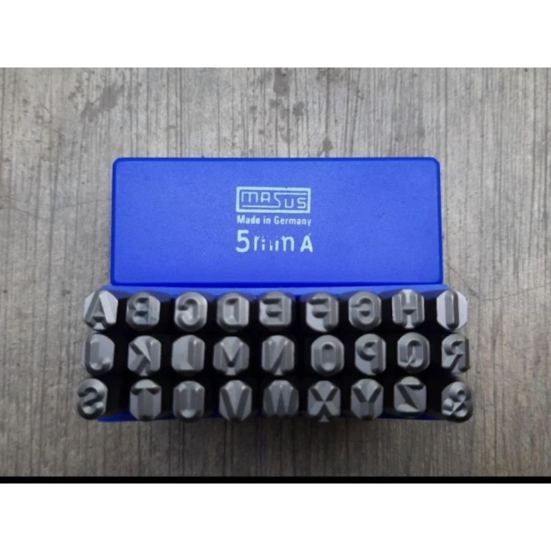 

Stamp punch Masus huruf ketok 5 mm