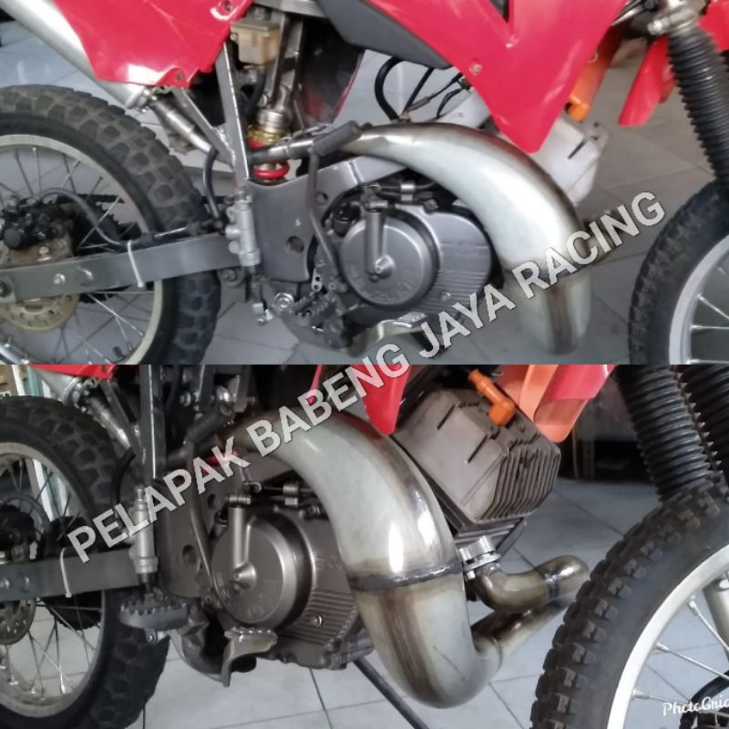 KNALPOT UDANG TRAIL SATRIA 2 TAK RG 120 RGX 120 RGV 120 MODEL KTM PNP RANGKA KTM STANDAR KLX CRF PLA