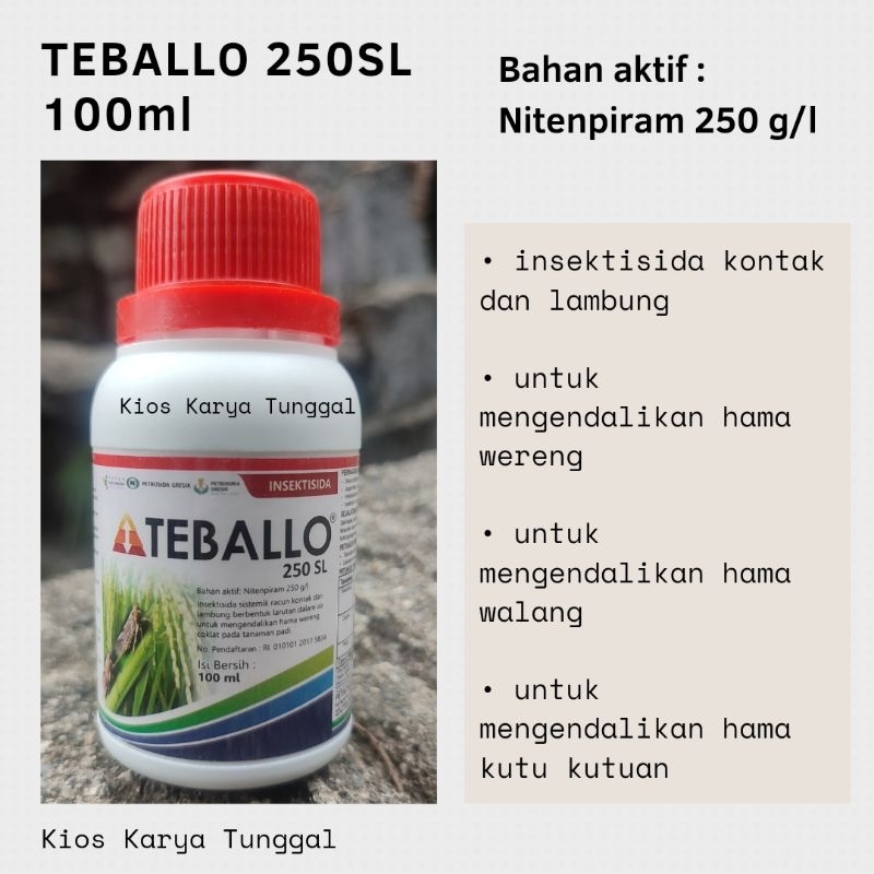 insektisida Teballo 250 SL 100ml obat wereng