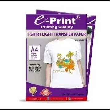 

Eprint Light T-Shirt Transfer Paper A4 150Gsm (5 Lembar)