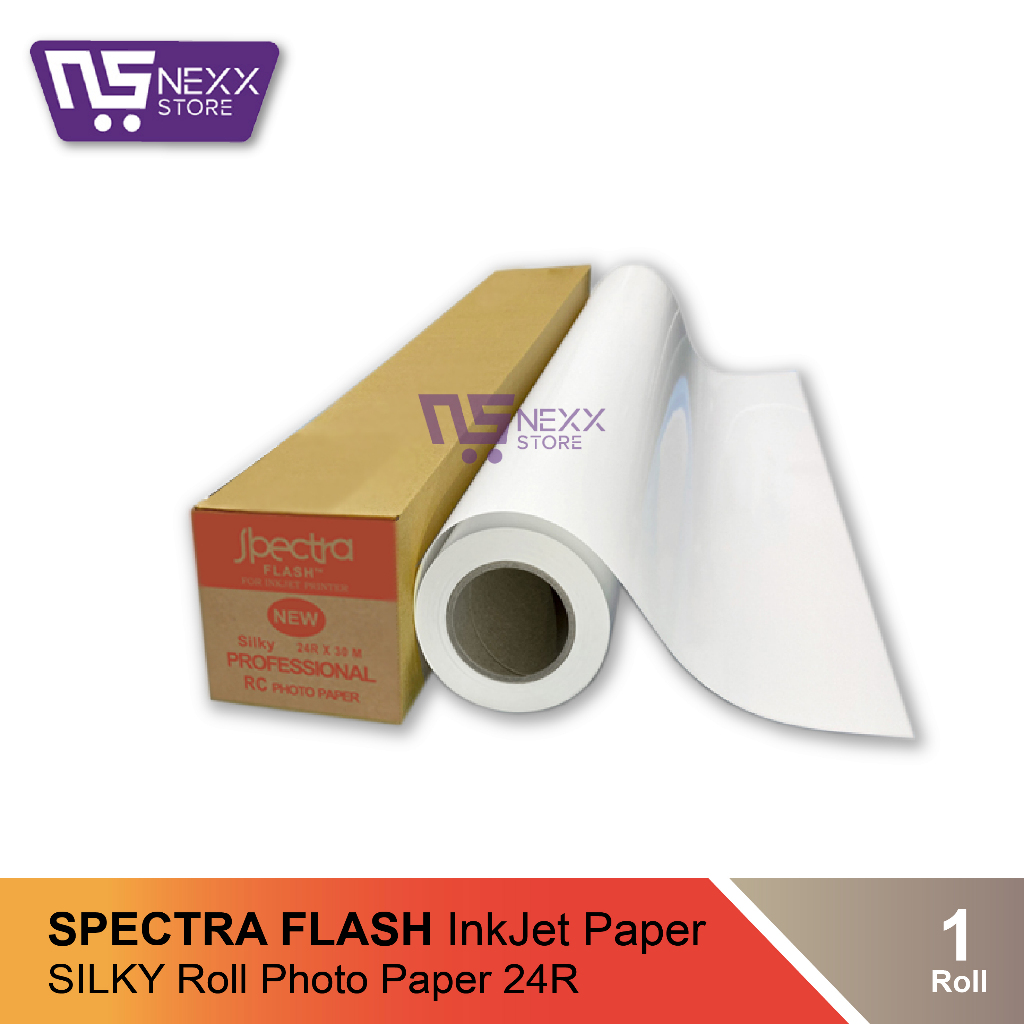 Kertas Foto Spectra Flash Inkjet Paper Roll 24R Silky