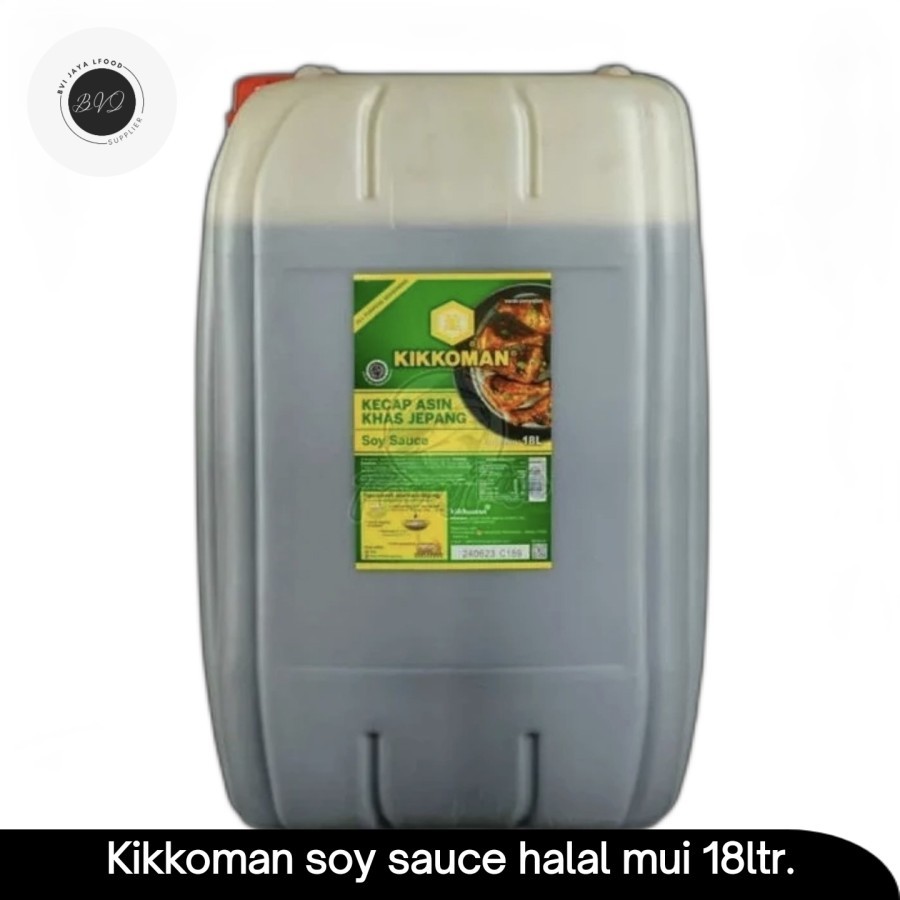 

PROMO kikkoman soy sauce halal mui 18ltr