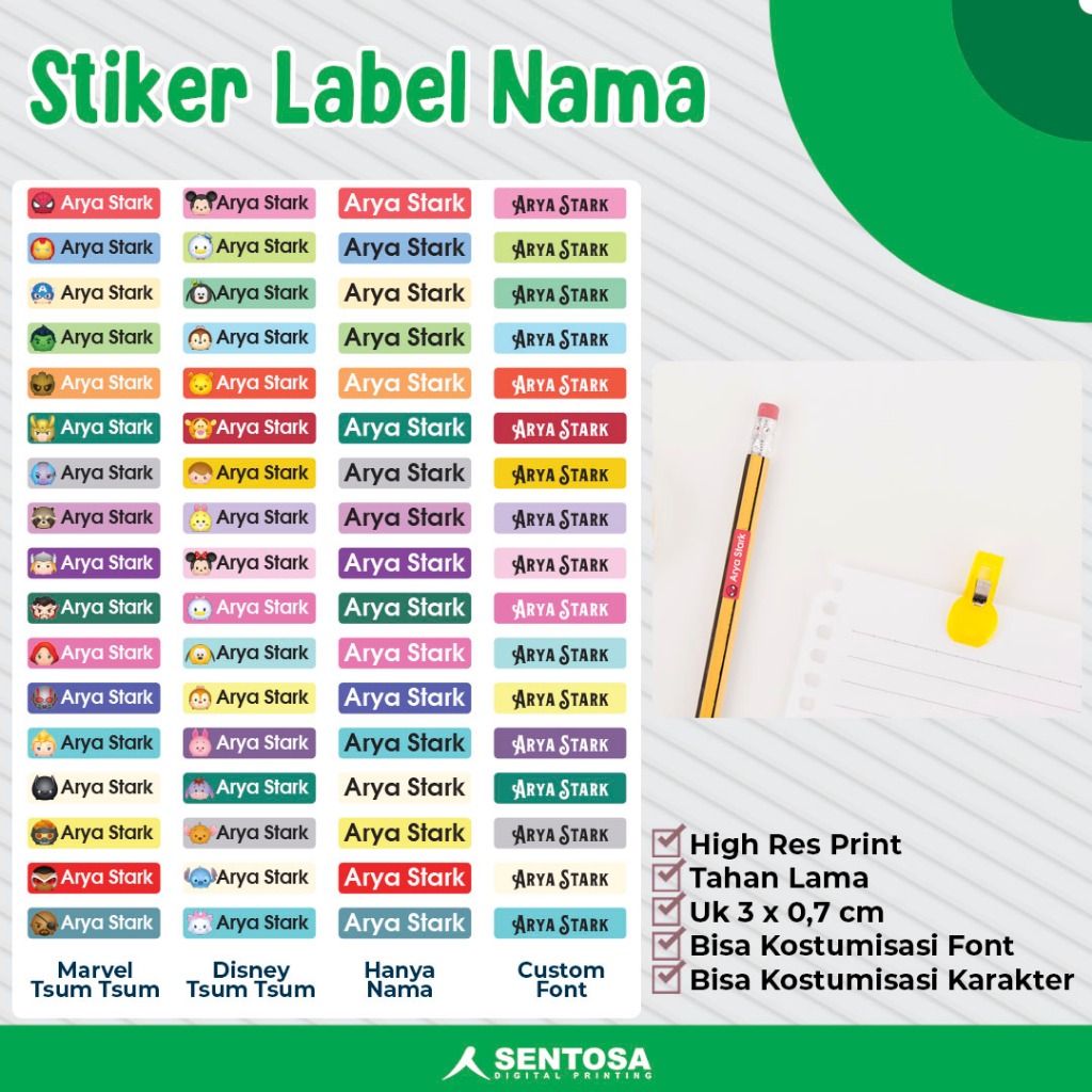 

STICKER LABEL CUSTOM NAMA UNTUK PULPEN/PENSIL