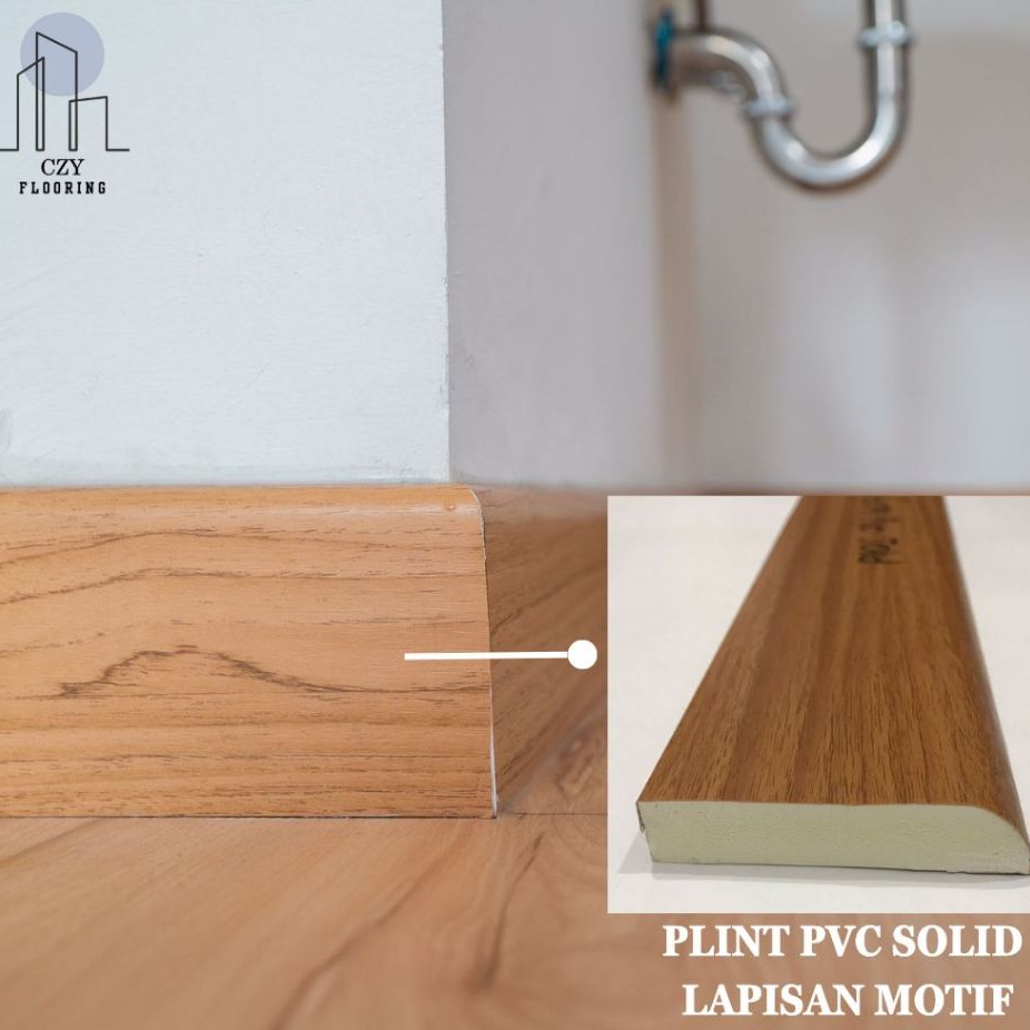 Plint PVC Solid tinggi 10cm I Plint lapisan motif Bisa Request