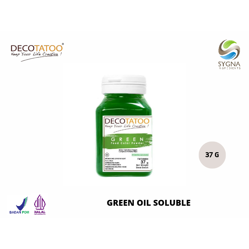 

Pewarna Makanan - Oil Soluble Decotatoo - Green Color