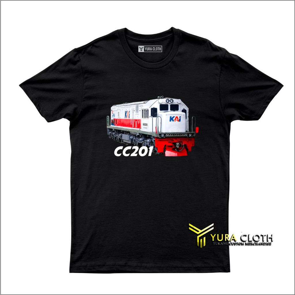 Kaos Pria Distro CC 201 Lokomotif Kereta Api