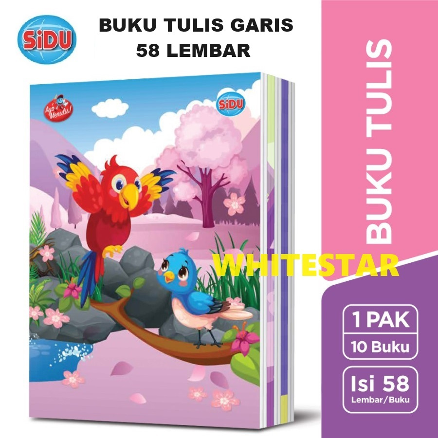 

buku tulis garis sinar dunia 58 lembar sidu