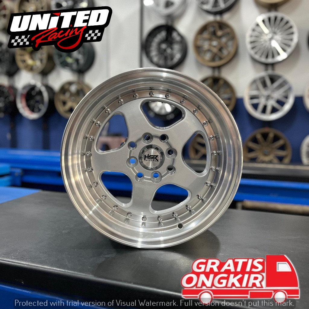 VELG MOBIL CELONG RING 15 HSR BURN R15 MOBIL JAZZ MOBILIO SOLUNA BALENO PELAK LEBAR BELANG