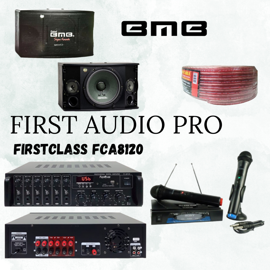 Paket karaoke 8 bmb cs450v sk + ampli Firstclass Fca8120 Original BMB