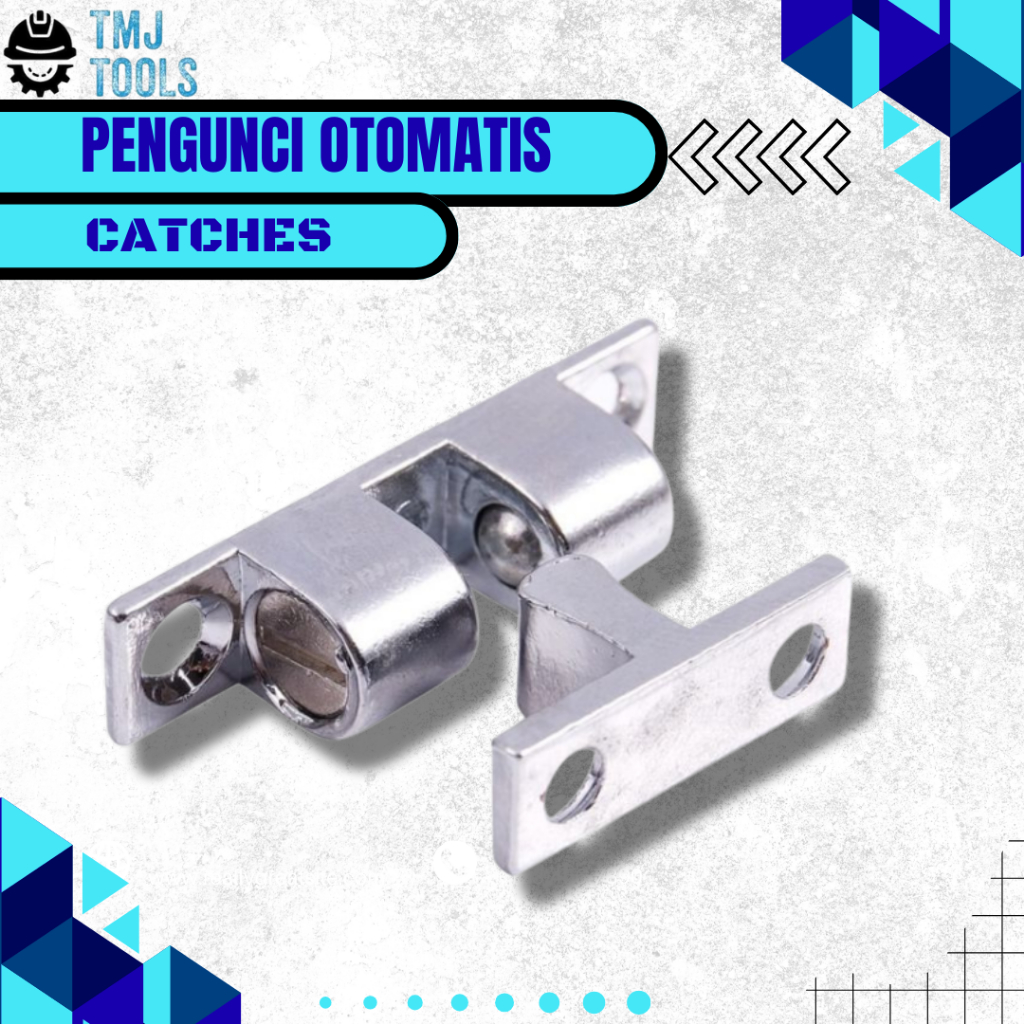 Pengunci Otomatis Pintu Kunci Slot Keces Catches Dorong Tarik Catces Jepit Capit Udang Penjepit