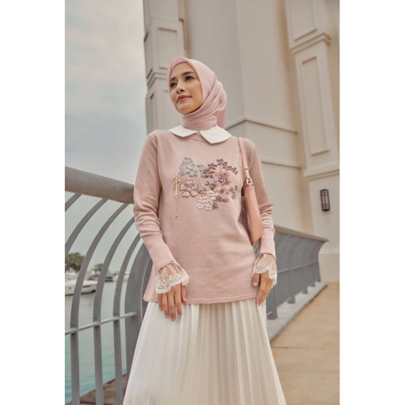 semasa cardigan muda rose