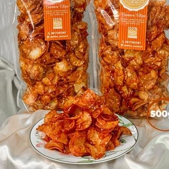 

♔ Keripik singkong balado - Keripik singkong - Keripik pilihan nyonya 500gr ♦