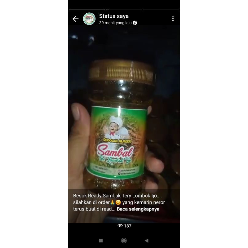 

Sambal Teri Lombok Ijo