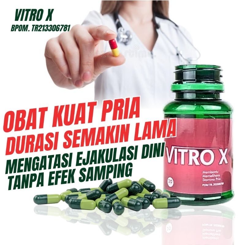 VITRO X OBAT KUAT HERBAL STAMINA PRIA TERBAIK TAHAN LAMA paling ampuh 100% original obat kuat pria t